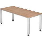 Hjh OFFICE PRO QUEO 19 S - 180 x 80 Nussbaum höhenverstellbar