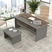 Skye Decor , Vs6-Cga, Büromöbel-Set, Braun, 100 % MELAMINBESCHICHTETE SPANPLATTEN, 180 x 89,5 x 75 cm