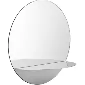 Normann Copenhagen Horizon Spiegel Round Stainless Steel - , Metallisch, Glas