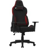 Sense7 Gamingstuhl Sentinel Schwarz Rot Ergonomischer Bürostuhl Schreibtischstuhl Drehstuhl Gamer PC Chefsessel bis 150 kg 3D-Armlehnen XXL