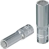 Ks Tools 3/8" CHROMEplus 12-kant-Stecknuss, lang, 7/8", 918.3767