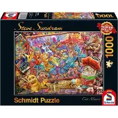 Schmidt Spiele Steve Sundram - Katzenmanie, 1000 Stück(e), Kunst, 12 Jahr(e)
