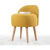 Hannah Home , Corvile- FLF1148, Gelb, Klassische Sitzsäcke, 50% Baumwolle / 50% Leinen
