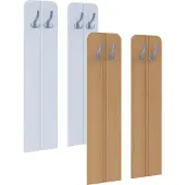 VCM Holz Garderoben-Set | Dielenmöbel | Maße pro Paneel: H. 110 x B. 27 x T. 2 cm | je Paneel 2 Haken - Balia