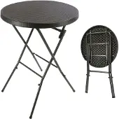 VCM Klapptisch | Stehtisch | Partytisch | Gartentisch klappbar | Bistrotisch | Bartisch 110 cm rund Ø 80 cm