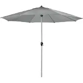 Doppler , Sonnenschirm / Kurbelschirm "Active Kurbel 380", hellgrau, Ø 380 cm