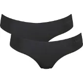 Sloggi String "ZERO Microfibre 2.0" 2er Pack, nahtlos, gewellte Abschlüsse, ultraleicht, Hipster-Stil