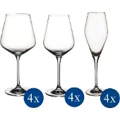 Villeroy & Boch Gläser-Set "Wein- und Sektgläser La Divina 12er Set transparent" Spülmaschinenfest