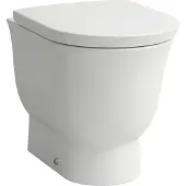 Laufen The New Classic Stand-WC, Tiefspüler, spülrandlos, H8238514000001, Farbe: Weiß mit LCC