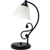 Licht-Erlebnisse Tischleuchte Landhaus "Dorothea" 37cm hoch wohnliche Nachttischlampe Schlafzimmer
