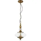 Licht-Erlebnisse Aussergewöhnliche Pendelleuchte LYN Messing Ø30cm 3-flmg verstellbar Design Vintage Lampe Esstisch Wohnzimmer