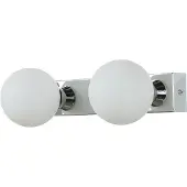 Licht-Erlebnisse Wandlampe Modern BRAZOS Schwarz Glas Metall 2-flammig Wandleuchte Flur Bad Esszimmer