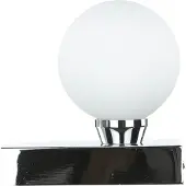Licht-Erlebnisse Wandlampe Modern BRAZOS Schwarz Glas Metall 2-flammig Wandleuchte Flur Bad Esszimmer