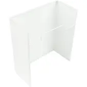 Licht-Erlebnisse ALICE Wandlampe Weiß Stoff blendarm Loft Design Wandleuchte E27 Innen Wohnzimmer Schlafzimmer Flur