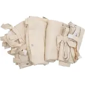 Mendler 4er-Set Seitenwand für Pergola MCW-A22, Ersatzseitenwand Pavillon, 3x3m Polyester creme