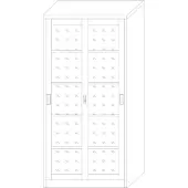 Jet-Line Aktenschrank St. Petersburg dunkelgrau-weiss