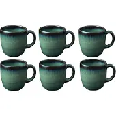 Villeroy & boch Kaffeebecher Lave Grau 190 ml (6er-Set)
