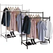 VCM Metall Kleiderschrank | offener Schrank | begehbarer | Kleiderständer| Maße ca. H. 136 x B. 103 x T. 52 cm- Labol L
