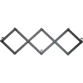 HOFMANN LIVING AND MORE Garderobenhalter, schwarz, B:70cm H:24cm T:4cm, Metall, , Garderobenhalter, Garderobenhalter