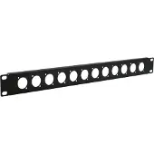 EXSYS 19" Rackblende 1HE, 12x D-Typ (XLR)