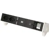 Bachmann Tischsteckdosenleiste DESK 2, 2x T13, 1x USB C, 1x Custom