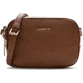 Lazarotti Leder Umhängetasche Bologna Leather Shoulder Bag Brown braun