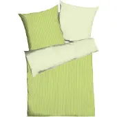 TRAUMSCHLAF Mako-Satin Bettwäsche Eternity Combo grün 240x220 cm + 2x 80x80 cm