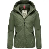 Ragwear Outdoorjacke "Dizzie" mit Kapuze Wasserdichte Übergangsjacke mit großer Kapuze