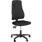 Prosedia Bürostuhl YOUNICO PLUS 3, Permanentkontakt, ohne Armlehnen, hohe 3D-Rückenlehne, schwarz