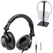 Hercules HDP DJ60 DJ Kopfhörer mit Tisch-Stativ