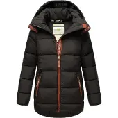 NAVAHOO Winterjacke "Wattewölkchen" mit Kapuze Modische Damen Steppjacke mit kontrastfarbenen Details