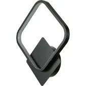 Licht-Erlebnisse LED Wandleuchte Aluminium neutralweißes Licht 4100 K 920 lm H: 29 cm Schwarz eckig Wandlampe