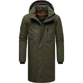 STONE HARBOUR Regenmantel "Xandroo XX" Langer Herren Wintermantel mit Kapuze