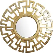 FineBuy Wandspiegel Flurspiegel Rund Metall 60 cm Spiegel Flur Hängespiegel