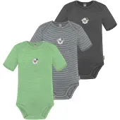 Normani 3er Set Baby Merino Body Kurzarm „Tauranga" - 9295