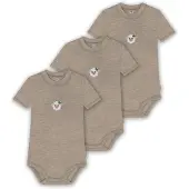 Normani 3er Set Baby Merino Kurzarmbody „Tihoi" - 9315