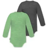 Normani 2er Pack Baby Merino Body Langarm „Auckland" - 9373
