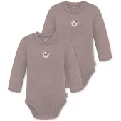 Normani 2er Pack Baby Merino Langarmbody „Tuai" - 9397
