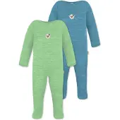 Normani 2er Pack MERINO Baby Merino Strampler „Levin" - 9413