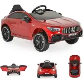 Moni Kinder Elektroauto Mercedes-AMG CLA 45 Bluetooth Fernbedienung vier Motoren rot