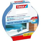 TESA 56250, Maler-Abdeckband, Papier, Blau, Glas, rau, Acrylfarbe, Alkydfarbe, Latexfarbe