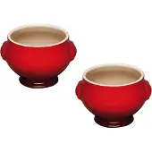 Le Creuset Suppenschüssel Le Creuset Kersenrood 600ml (Set van 2)