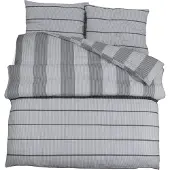 vidaXL Bettwäsche-Set Grau 225x220 cm Baumwolle