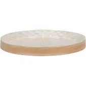 House Nordic | Tablett Capiz Beige Naturstein 40x40x3.5 cm | NADUVI