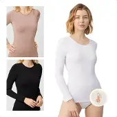 Ysabel Mora Thermoaktive Unterwäsche Oberteil 70002 Weiß Slim Fit