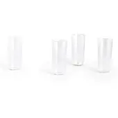 HAY Wasserglas Angle Glass Tall H13 Clear (4er-Set)