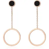 Ailoria Paar Ohrhänger "Ohrringe ARMELLE", gold (roségold), Ohrringe, Damen, Edelstahl, Paar Ohrhänger