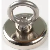 Eichner Neodymmagnet D.40mm verzinkt,m.Öse D.17mm 5St./Karton