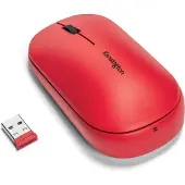 Kensington SureTrack - Maus - optisch - 4 Tasten - kabellos - 2.4 GHz, Bluetooth 3.0, Bluetooth 5.0 LE - kabelloser Empfänger (USB) - Rot