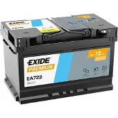 Exide Premium EA 722 Pb Starterbatterie 12V 72 AH/C20 - 720A(EN)